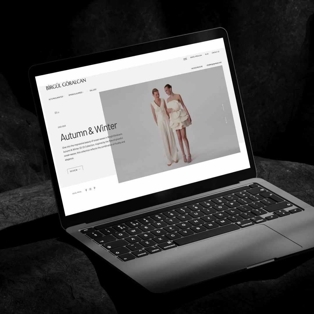 Birgül Göralcan web sitesi tasarım projesi